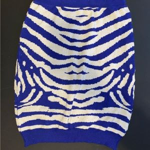 Tiger Stripped Blue and white sweater mini